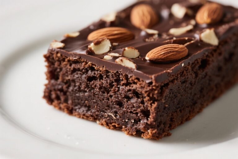 Dark Chocolate Almond Snack Cake – A Simple, Rich Treat for Any Day