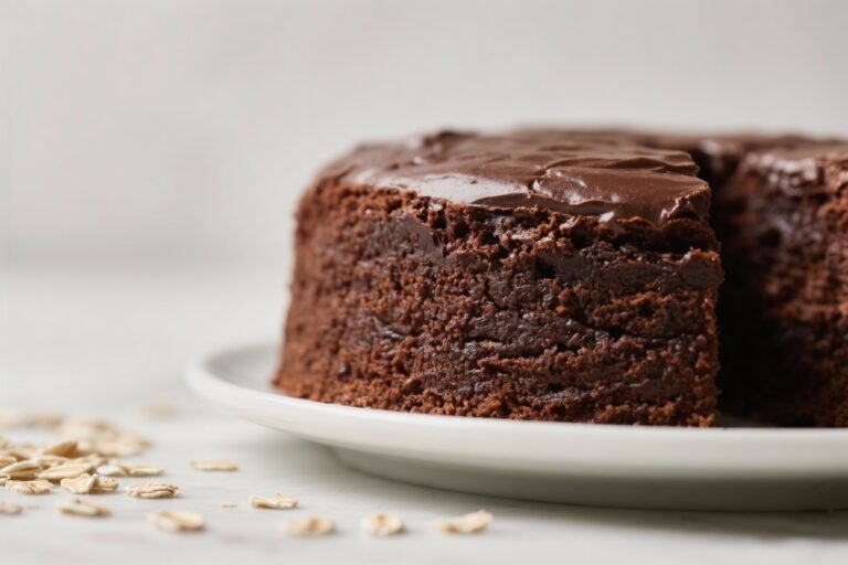 Fudgy Oat Flour Chocolate Cake – Rich, Moist, and Gluten-Free
