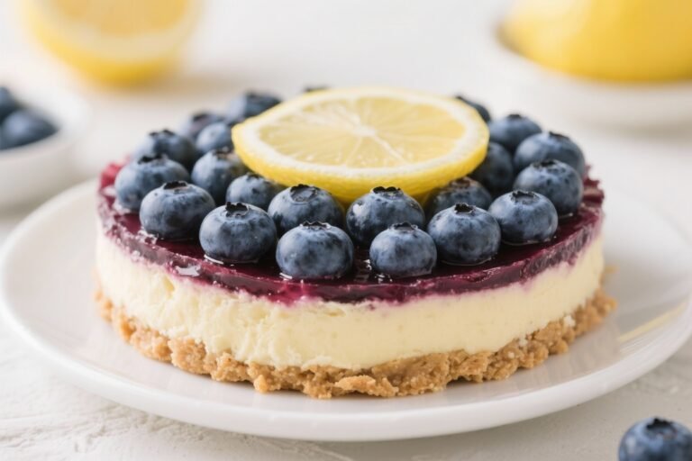 No-Bake Blueberry Lemon Dessert for Summer – Light, Fresh, and Easy