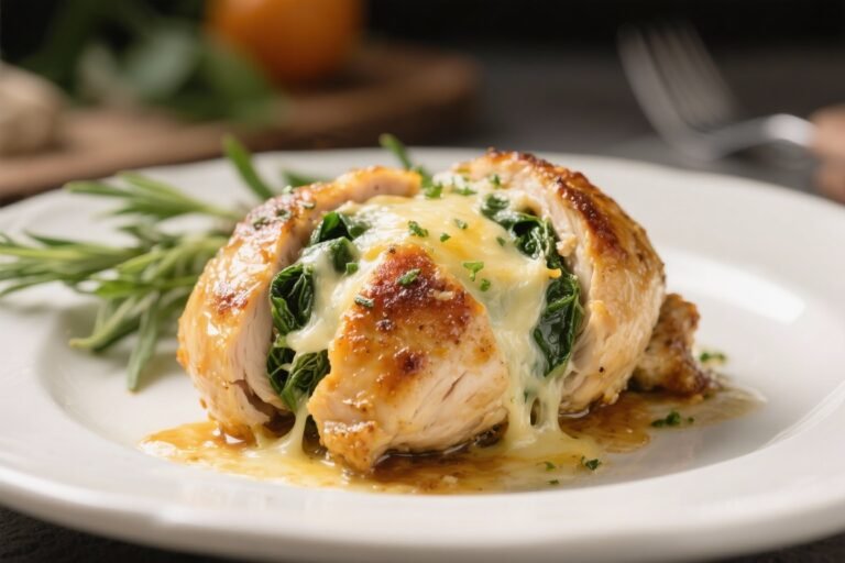 Cheesy Spinach Stuffed Keto Chicken – Creamy, Satisfying, and Low-Carb