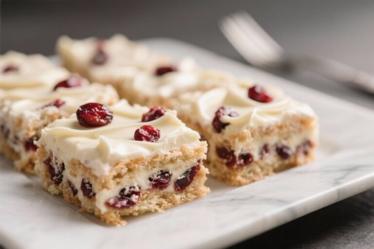 White Chocolate Cranberry Dream Bars – Sweet, Tangy, and Festive