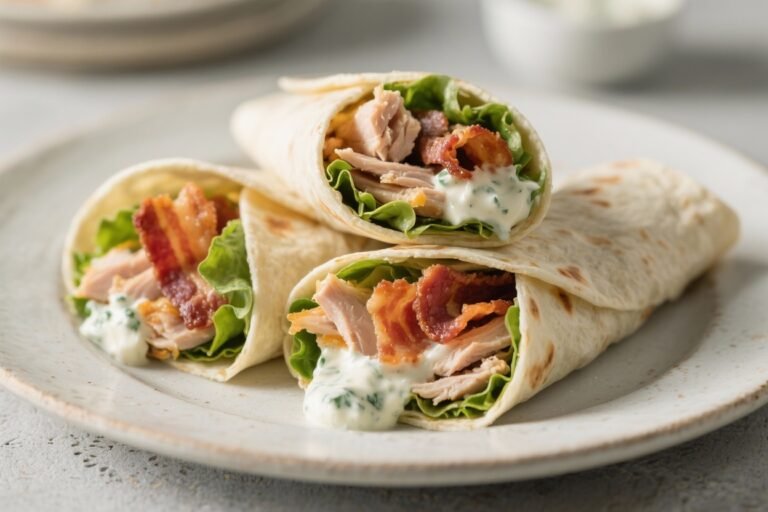 Keto Turkey Bacon Ranch Wraps (Low-Carb) – Easy, Satisfying, and Meal-Prep Friendly