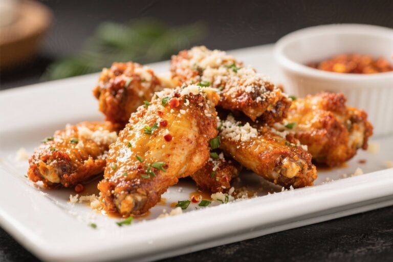 Spicy Garlic Parmesan Chicken Wings – Crispy, Saucy, and Packed With Flavor
