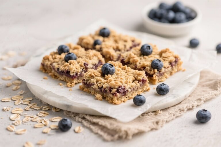 Oat Flour Blueberry Crumble Squares – Simple, Cozy, and Naturally Sweet