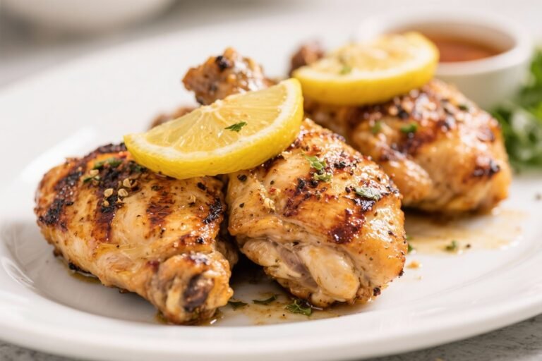 Grilled Lemon Pepper Chicken Thighs – Bright, Juicy, and Easy
