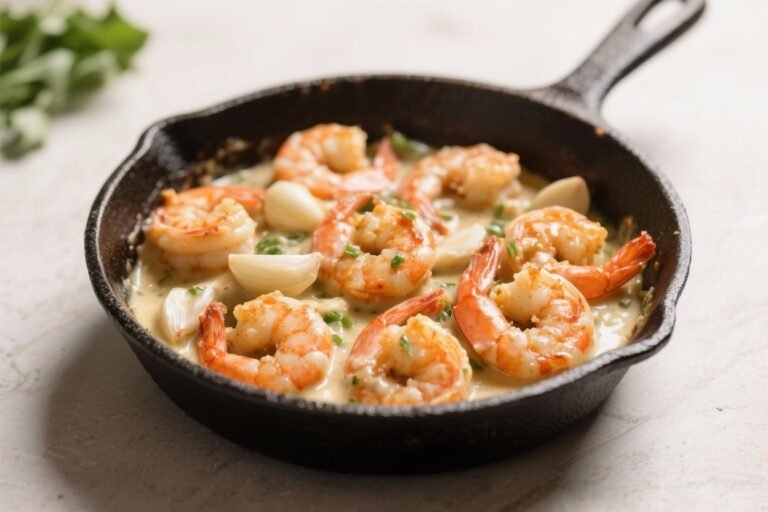 Creamy Keto Garlic Shrimp Skillet – Fast, Flavorful, and Low-Carb