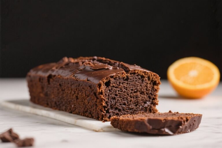 Dark Chocolate Orange Loaf Cake – Rich, Zesty, and Comforting