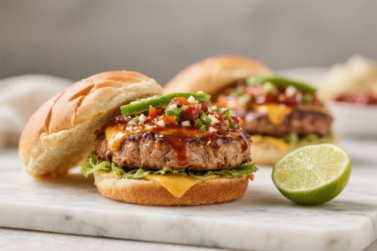 Chipotle Lime BBQ Turkey Burgers – Smoky, Zesty, and Weeknight-Friendly