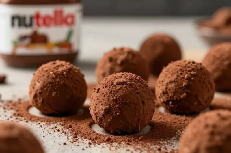 How to Make Homemade Nutella Truffles with Cocoa Powder