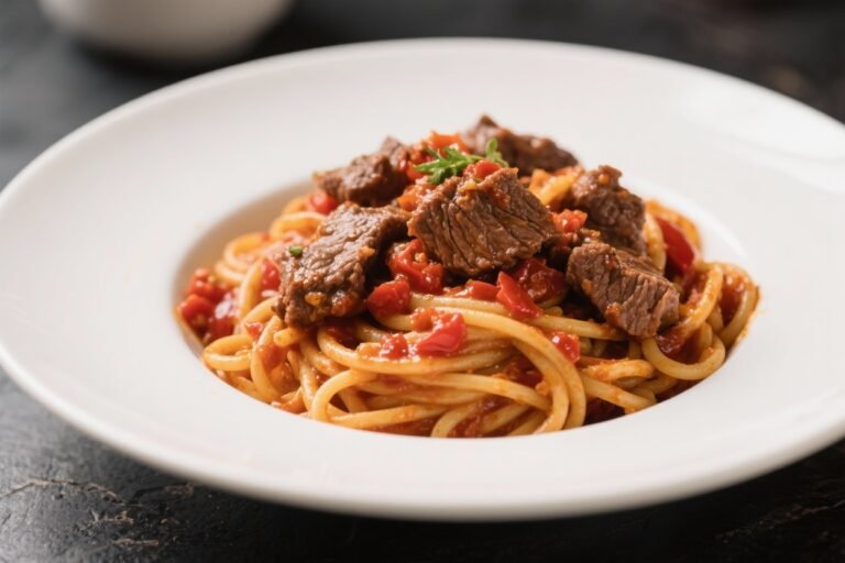 Spicy Beef Arrabbiata Pasta with Bold Italian Flavor – Weeknight Comfort with a Kick