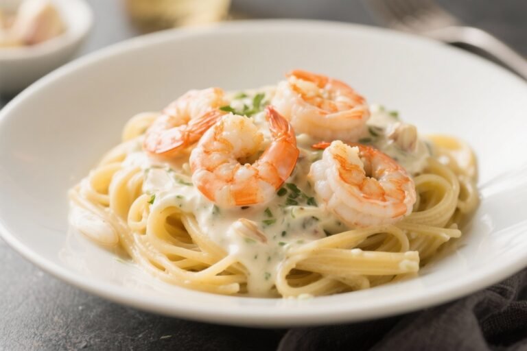 Creamy Garlic Shrimp Pasta Ready in 20 Minutes – Fast, Comforting, and Delicious